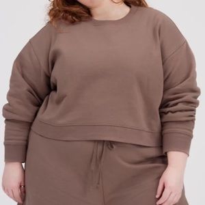 NWOT girlfriend collective cropped sweatshirt - size XL